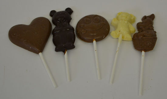 Picture of Set of 5 Chocolate Lollipops